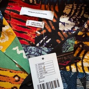 Urban Outfitters Multicolor Abstract Shirt